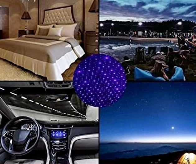 Mini stjerneprojektor lampe med USB