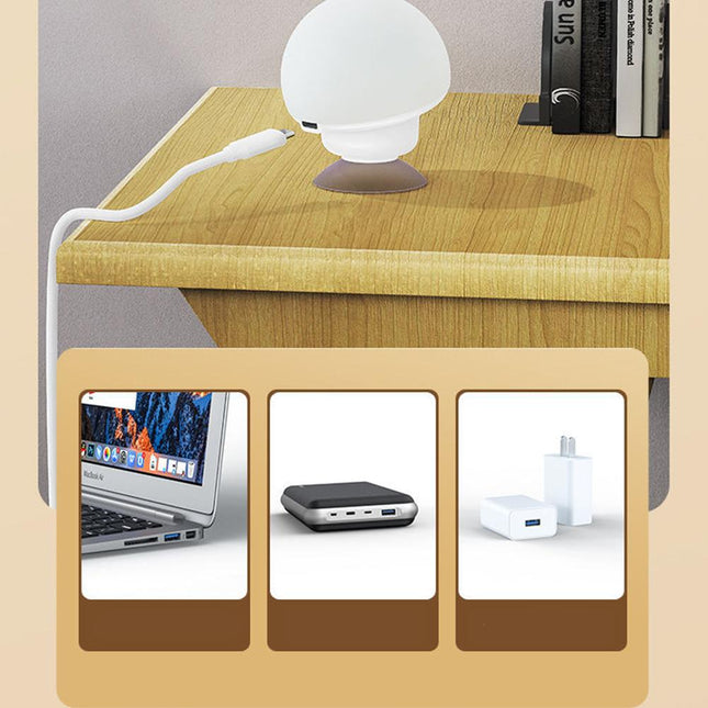 Svampe natlampe med 7 farver LED