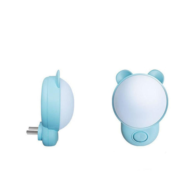 Lyserød bamse natlampe til stikkontakt