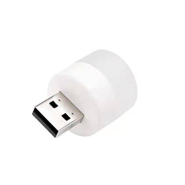 Mini trådløs rund LED USB lampe