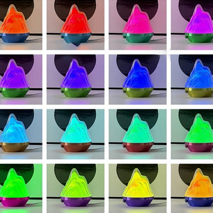 Bjerg natlampe med 16 forskellige farver