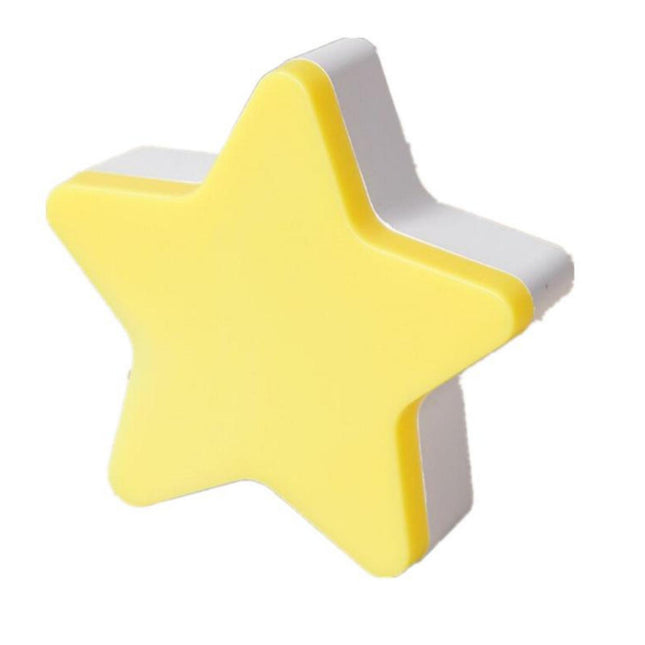 Stjerneformet LED natlampe til stikkontakt