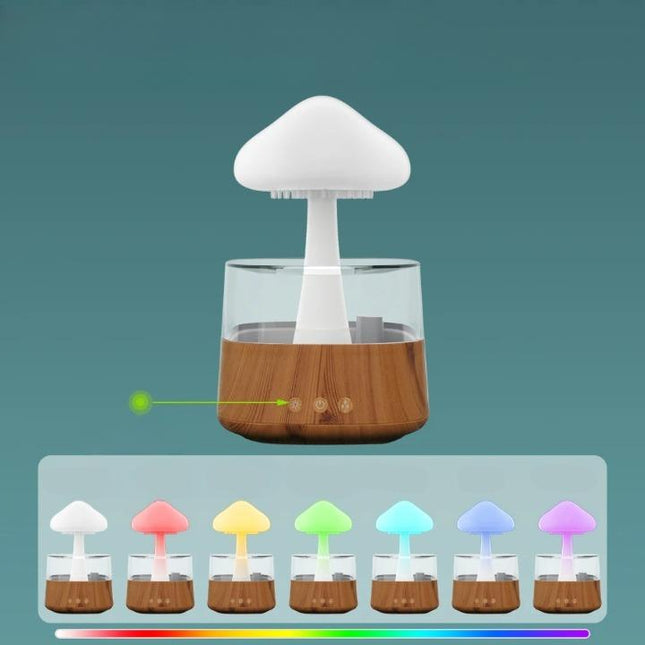 Svampe natlampe med luftfugter funktion