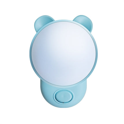 Lyserød bamse natlampe til stikkontakt