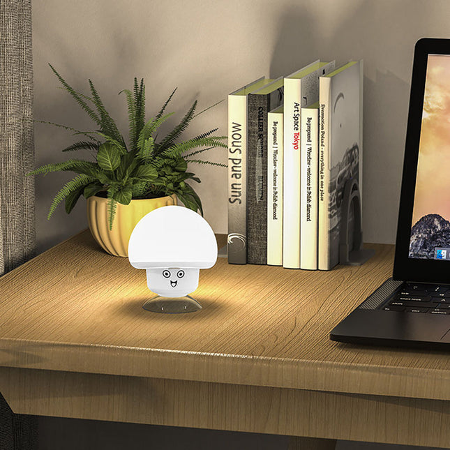 Svampe natlampe med 7 farver LED