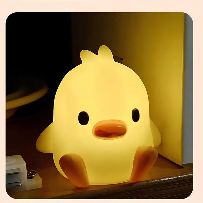 Sæt med tre søde ællinge natlamper