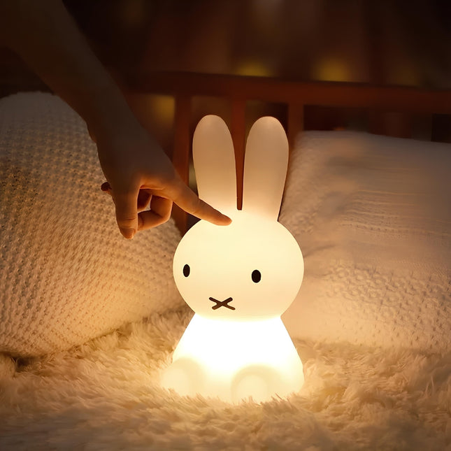 Sød kanin natlampe med timer funktion