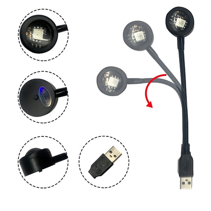 Mini USB projektorlampe med solnedgangseffekt