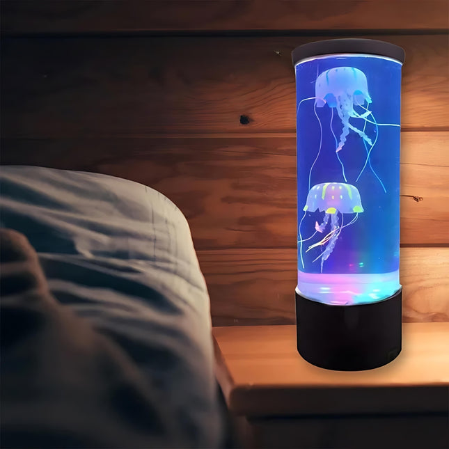 LED akvarielampe med svømmende vandmænd