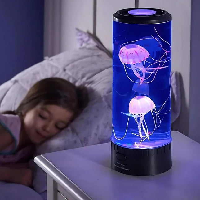 LED akvarielampe med svømmende vandmænd