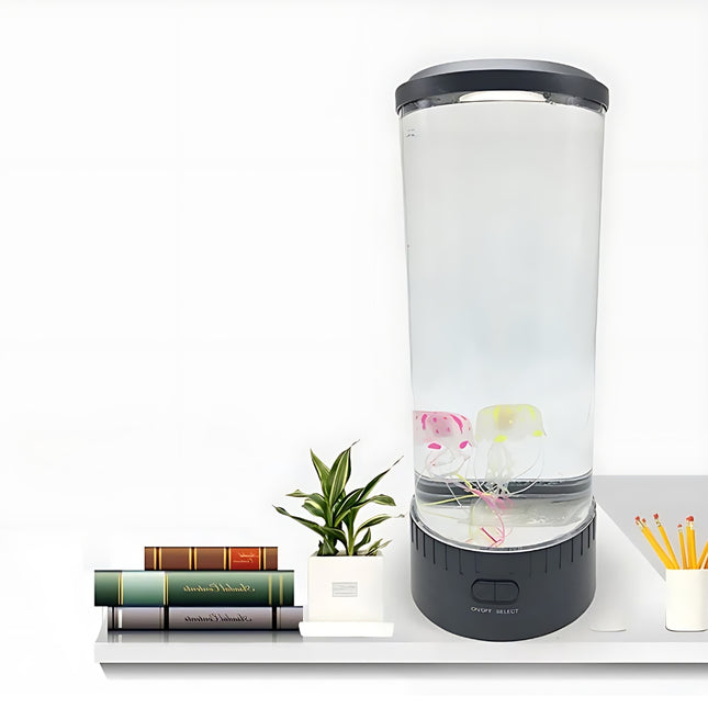 LED akvarielampe med svømmende vandmænd