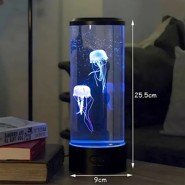 LED akvarielampe med svømmende vandmænd