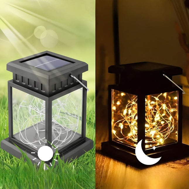 Bærbar solcelle lanterne til udendørs brug