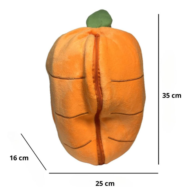 Kanin i gulerod plysdyr med lys