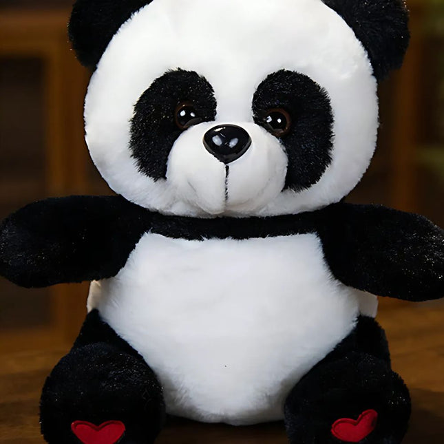 Panda bamse med indbygget LED lys