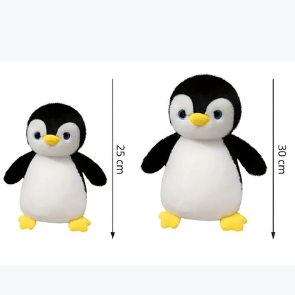 Sød pingvin plysdyr med farveskift