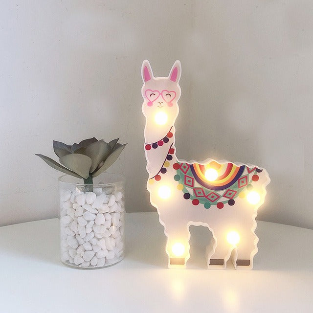 Sød lama væglampe med LED lys