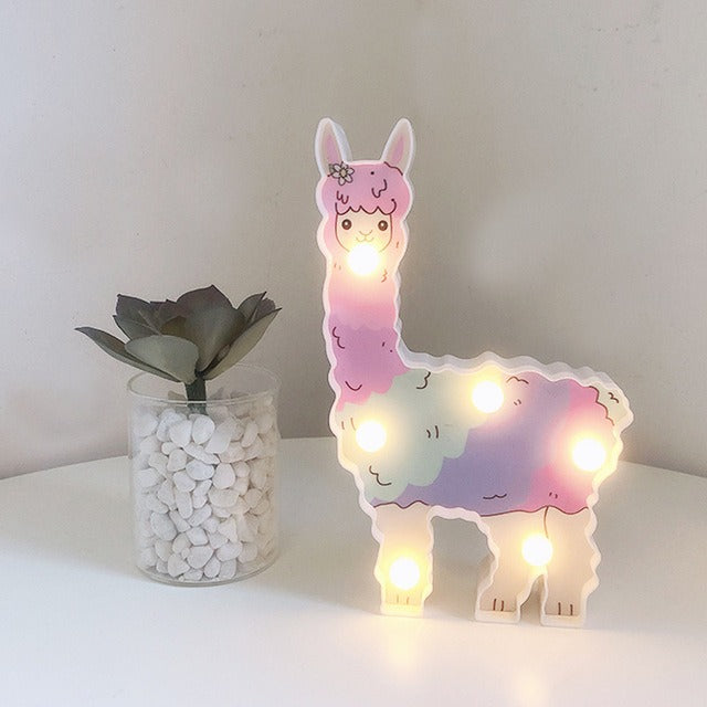 Dekorativ lama væglampe med LED pærer