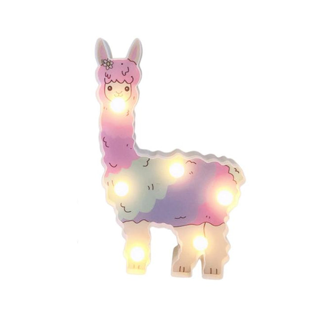 Dekorativ lama væglampe med LED pærer