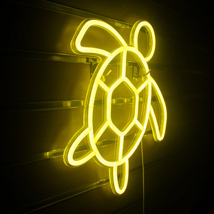 Skildpadde LED neonskilt til væggen