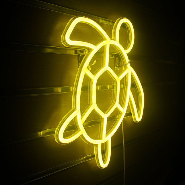 Skildpadde LED neonskilt til væggen