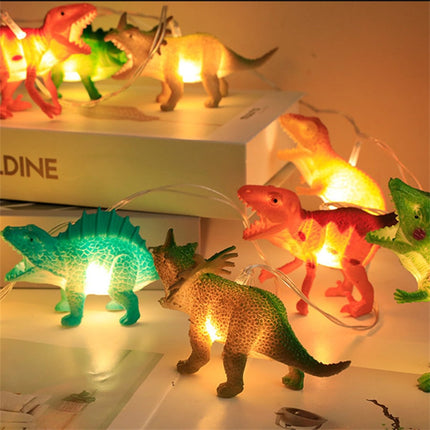 Lyskæde med dinosaurer til børneværelset