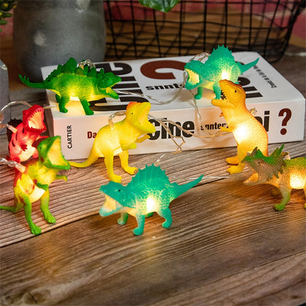Lyskæde med dinosaurer til børneværelset