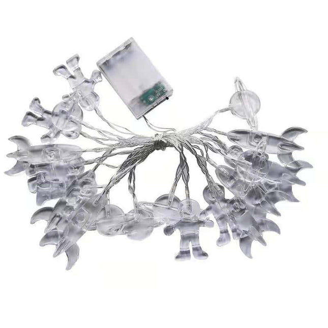 LED lyskæde med rum-tema til børn