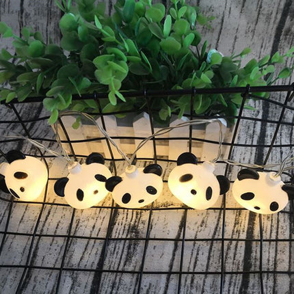 Sød panda lyskæde til børneværelset