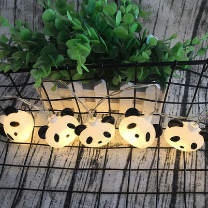 Sød panda lyskæde til børneværelset