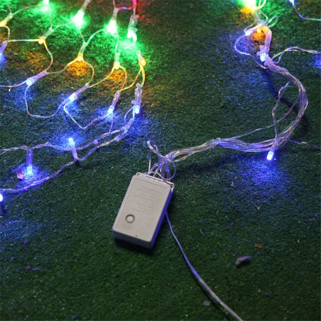 Påfugle lysnet med farverige LED