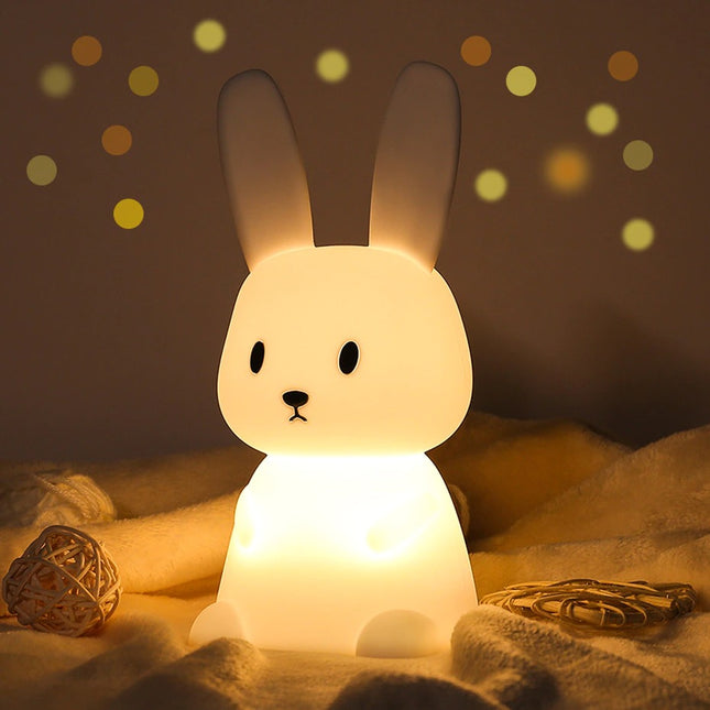 Genopladelig touch natlampe kanin til baby