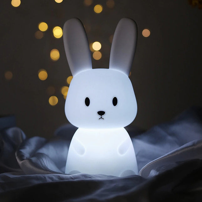 Genopladelig touch natlampe kanin til baby