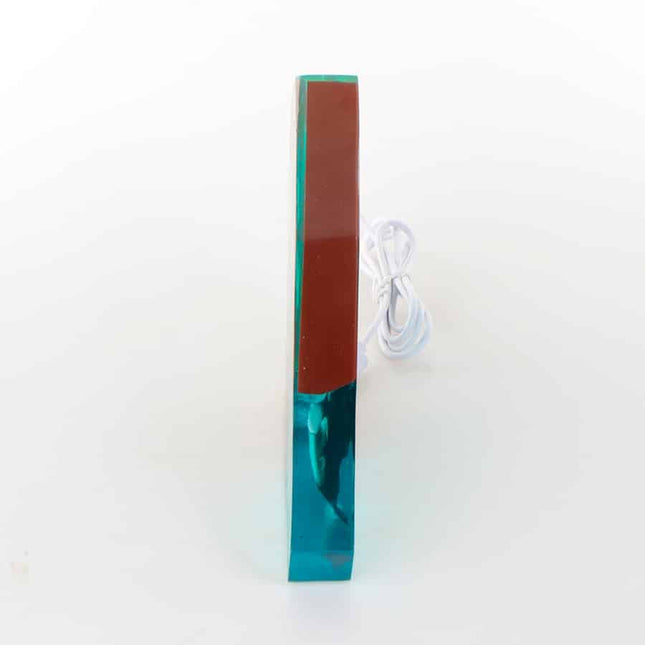 Unik hval lampe i epoxyharpiks