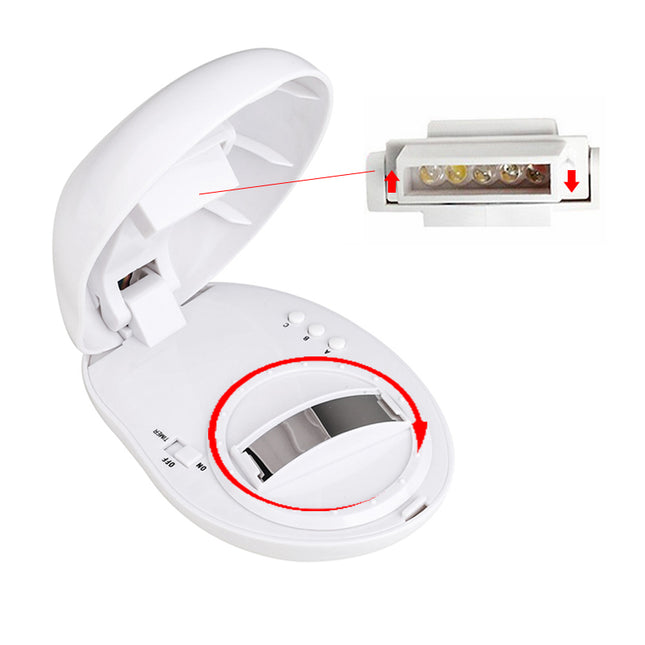 Natlampe med regnbue projektion til væg