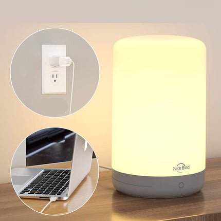 Smart touch-bordlampe med app-styring