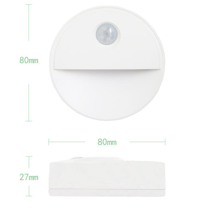 Rund LED lampe med bevægelsessensor