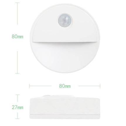 Rund LED lampe med bevægelsessensor