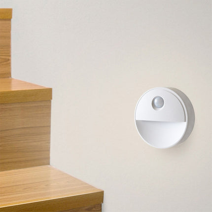 Rund LED lampe med bevægelsessensor