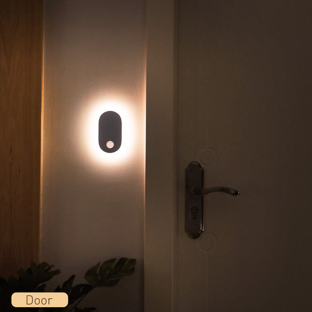 Magnetisk LED lampe med bevægelsessensor