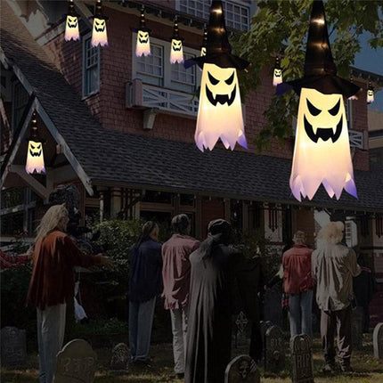 Hængende LED spøgelser til Halloween dekoration