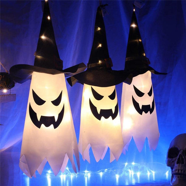 Hængende LED spøgelser til Halloween dekoration