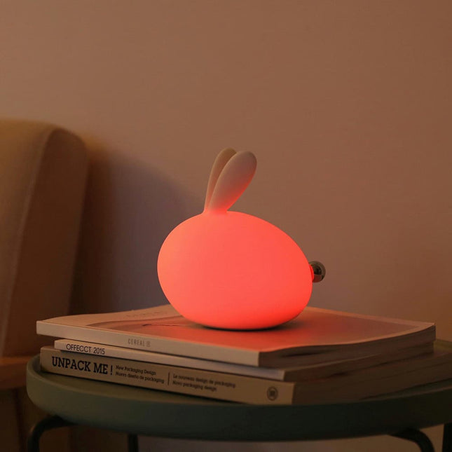 Farverig kanin LED-lampe med touch