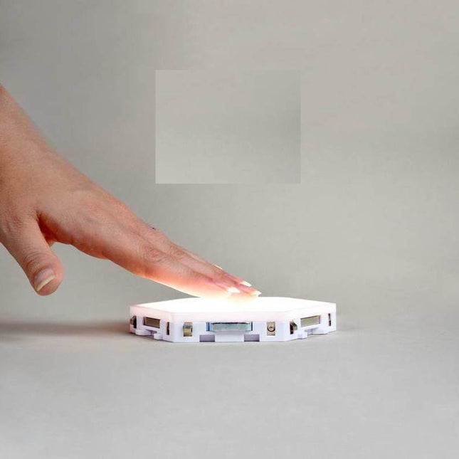 Modulær sekskantet LED væglampe med touch