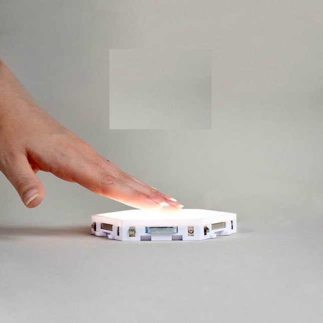 Modulær sekskantet LED væglampe med touch