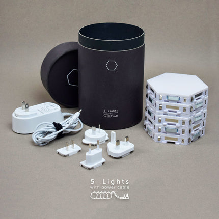 Modulær sekskantet LED væglampe med touch