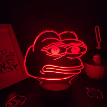 Frø neon LED lampe til skrivebordet
