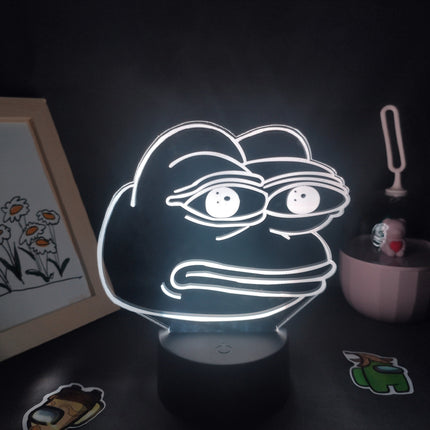 Frø neon LED lampe til skrivebordet