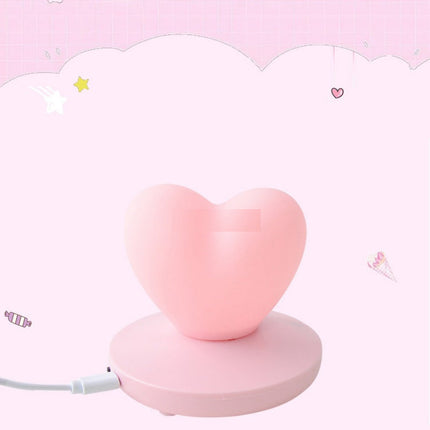 Hjerteformet LED bordlampe med touch funktion