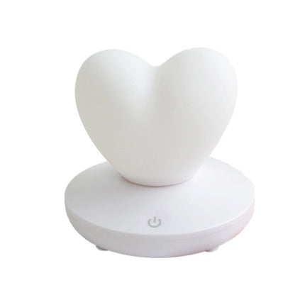 Hjerteformet LED bordlampe med touch funktion